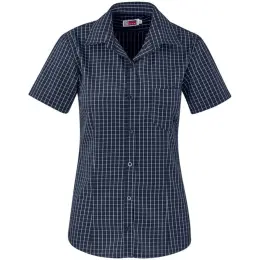 Ladies Short Sleeve Aston Shirt Navy